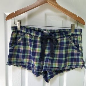 Aerie Plaid Pajama Shorts